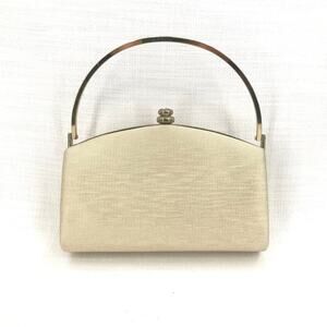 Vintage Women's Party Gold Clutches Hand Purse Bag Gold Chain Size One